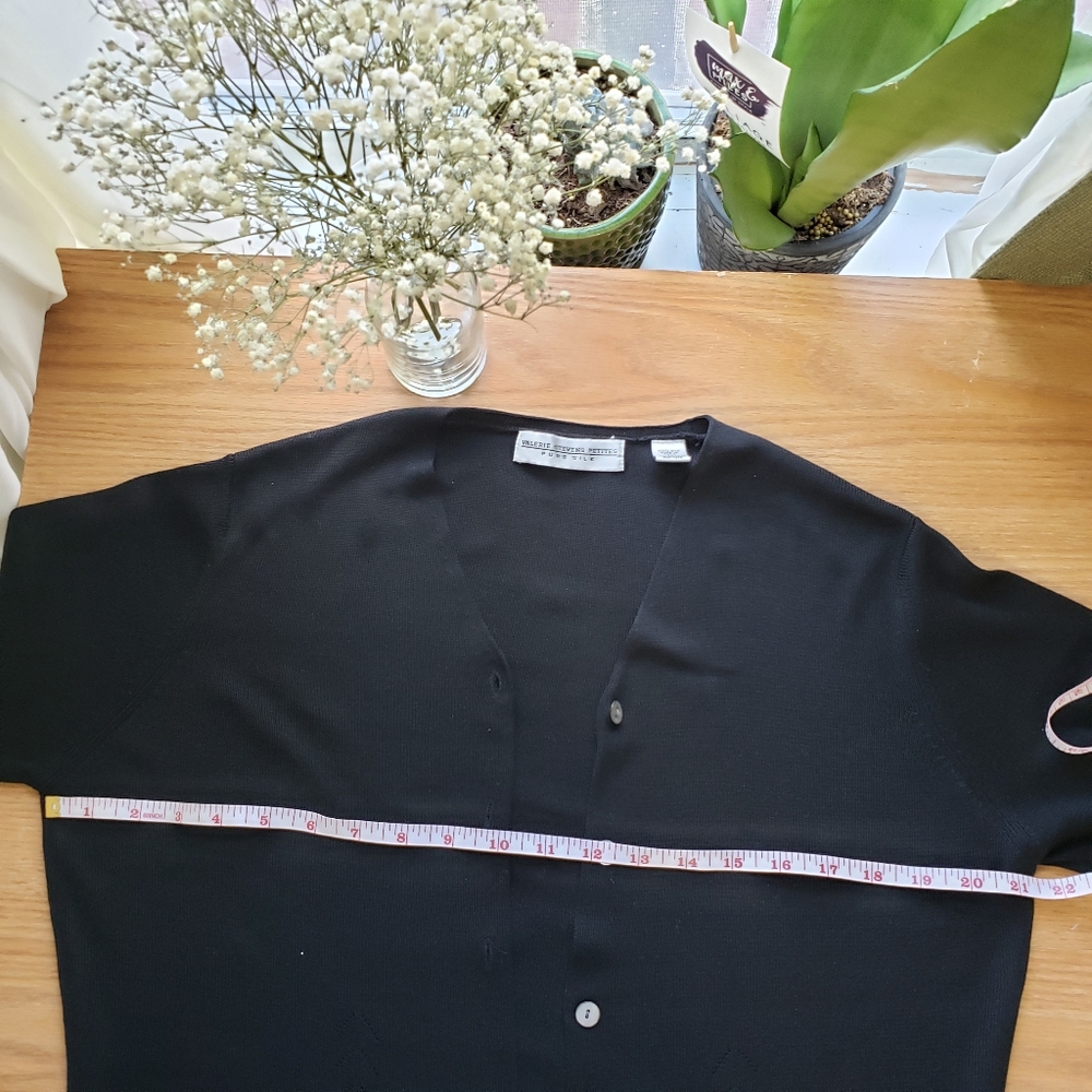100% silk cardigan from Valerie Steven Petite - Picture 4 of 5